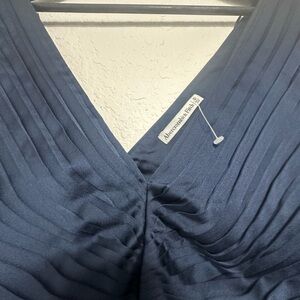 Abercrombie & Fitch Deep Blue Pleated Dress